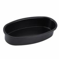 Black Oval Shape Cake Pan Carbon Steel Loaf Pans Durable Bread Pan  For Baking juoda