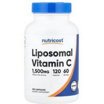 Nutricost, Liposominis vitaminas C, 120 kapsulių (750 mg vienoje kapsulėje)