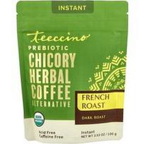 Teeccino, Tirpi prebiotinė cikorijų žolelių kavos alternatyva, prancūziško skrudinimo, tamsi, be kofeino, 100 g