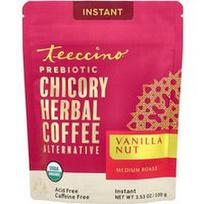 Teeccino, Prebiotinė cikorijų tirpios žolelių kavos alternatyva, vanilės ir riešutų skonio, vidutinio skrudinimo, be kofeino, 100 g