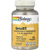 Solaray, „SmartMag™“ magnio L-treonatas, 90 daržovių kapsulių (48 mg vienoje kapsulėje)