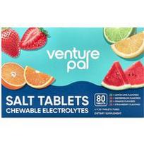 Venture Pal, Druskos tabletės, kramtomos elektrolitų tabletės, įvairių pakuočių pakuotė, 80 tablečių