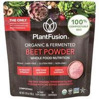 PlantFusion, Ekologiški ir fermentuoti burokėlių milteliai, 180 g