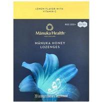 Manuka Health, Manukos medaus pastilės, citrinų skonio, MGO 600+, 20 pastilių