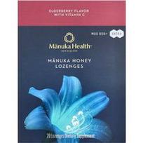 Manuka Health, Manukos medaus pastilės, šeivamedžio uogos, MGO 600+, 20 pastilių