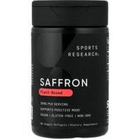 Sports Research, Šafranas, 30 mg, 60 vegetariškų minkštųjų kapsulių