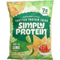 Simply Protein, Restoraninio stiliaus tortilijų baltymų traškučiai su laimo užuomina, 130 g