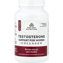 Ancient Nutrition, Testosterono palaikymas moterims + kolagenas, 90 kapsulių