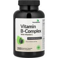 Futurebiotics, Vitamino B kompleksas su vitaminu C, 200 vegetariškų kapsulių