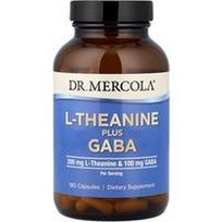 Dr. Mercola, L-teaninas ir GABA, 180 kapsulių