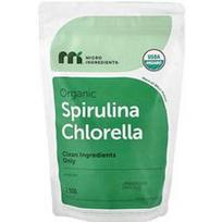 Micro Ingredients, Organinės spirulina ir chlorella, 2500 tablečių