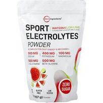 Micro Ingredients, Sportinių elektrolitų milteliai, arbūzo ir laimo skonio, 907 g