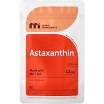 Micro Ingredients, Astaksantinas, 12 mg, 60 minkštųjų kapsulių