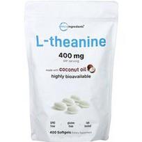 Micro Ingredients, L-teaninas, 400 minkštųjų gelių (200 mg viename minkštame gelyje)