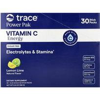 Trace, „Power Pak“, vitamino C energija, citrinų ir laimų skonio, 30 pakelių po 6,2 g (0,22 uncijos)