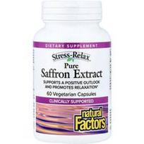 Natural Factors, „Stress-Relax®“, grynas šafrano ekstraktas, 60 vegetariškų kapsulių (28 mg vienoje kapsulėje)