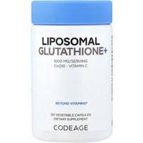 Codeage, Liposominis glutationas+, 120 augalinių kapsulių
