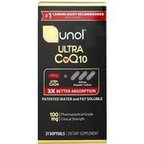 Qunol, Ultra CoQ10, 100 mg, 21 minkšta kapsulė