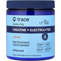 Trace, „Hydro Pak“, kreatinas + elektrolitai, be skonio, 201 g