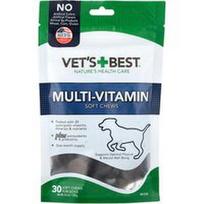 Vet's Best, Minkšti kramtukai su multivitaminais, šunims, visų dydžių, 30 minkštų kramtukų, 120 g