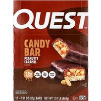Quest Nutrition, Saldainių batonėlis, žemės riešutų ir karamelės skonio, 12 batonėlių po 57 g (2,01 uncijos)