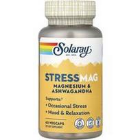 Solaray, „StressMag“, magnis ir ašvaganda, 60 daržovių kapsulių