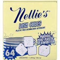 Nellie's, Indų kubeliai, indaplovių ploviklis be plastiko, bekvapis, 64 skalbimai, 1,09 kg