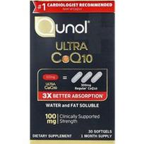 Qunol, Ultra CoQ10, 30 minkštųjų kapsulių