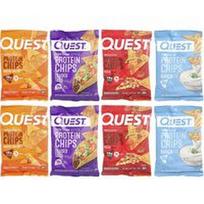 Quest Nutrition, Tortilijų stiliaus baltymų traškučiai, įvairių dydžių pakuotė, 8 vnt. po 32 g (1,1 uncijos)