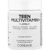 Codeage, Paauglių multivitaminai+ Platinum, 60 daržovių kapsulių