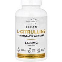 TypeZero, Švarus L-citrulinas, 180 kapsulių (750 mg vienoje kapsulėje)