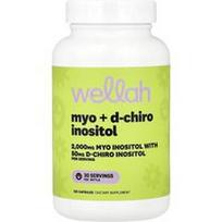 Wellah, Myo + D-Chiro Inozitolis, 120 kapsulių