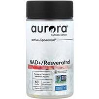 Aurora Nutrascience, NAD+ / Resveratrolis, 60 kapsulių