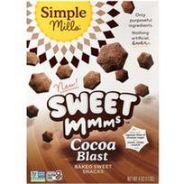 Simple Mills, „Sweet Mmms™“, kepti saldūs užkandžiai, kakavos sprogimas, 113 g