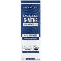 Triquetra, Vaikams, L-metilfolatas 5-MTHF ir metil B12, uogų skonio, 1 skysčio uncija