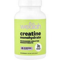 Wellah, Kreatino monohidratas, 120 kapsulių (750 mg vienoje kapsulėje)