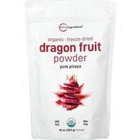 Micro Ingredients, Ekologiški drakono vaisių milteliai, liofilizuoti, 283 g
