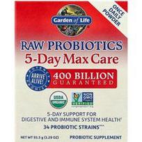 Garden of Life, RAW probiotikai 5 dienų maksimaliai priežiūrai, 93,5 g