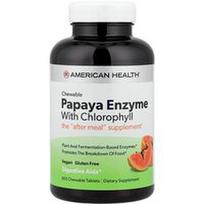 American Health, Chewable Papaya Enzyme With Chlorophyll , 600 Chewable Tablets