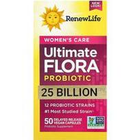 Renew Life, Moterų priežiūra, „Ultimate Flora™“ probiotikas, 50 pailginto atpalaidavimo veganiškų kapsulių