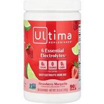 Ultima Replenisher, 6 būtiniausi elektrolitai, kasdienis elektrolitų gėrimų mišinys, braškių margarita, 297 g