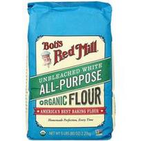 Bob's Red Mill, Universalūs ekologiški nebalinti balti miltai, 80 uncijų (2,27 kg)