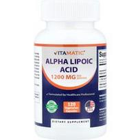 Vitamatic, Alfa lipoinė rūgštis, 120 vegetariškų kapsulių (600 mg vienoje kapsulėje)
