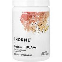 Thorne, Kreatinas + BCAA, persikų ir mango, 432 g