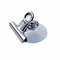 4Pcs Detachable Suction Cup Clip No Drilling Recipe Holders Holder  Glass Surface 4.1cm gray