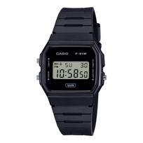 CASIO F-91WB Digital Watch Black Blue White| Bio-Based Resin Strap, LED Light / Authentic Casio F-91WB-1A Black black