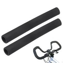 2 Pack Bike Handlebar Grips, Lightweight, Non-Slip, Comfortable Grips for Cycling frosted black