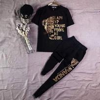 Western-style Suit for Women, Fashionable Perm, Heavy Industry, Slimming, Fat, Casual, Belly-covering, Age-reducing Two-piece Set L juoda
