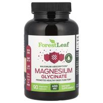 Miško lapas, magnio glicinas, maksimalus absorbcijos greitis, 400 mg, 90 vegetariškų kapsulių (133,3 mg vienoje kapsulėje)