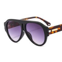 Hipster Celebrity Luxury Brand Pilot Sunglasses Women Men Large Big Frame Gradient Sun Glasses Female Thick Oversized Shades pilka spalva